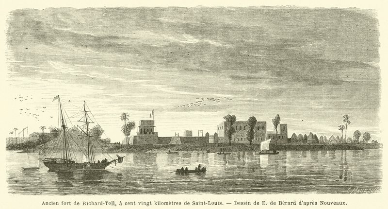 Altes Fort von Richard-Toll, hundertzwanzig Kilometer von Saint-Louis entfernt von French School