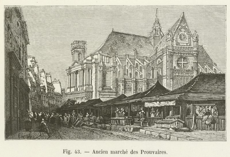 Ehemaliger Markt der Prouvaires von French School