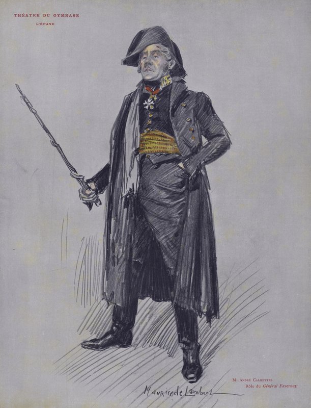 Andre Calmettes als General Favernay in LEpave von French School