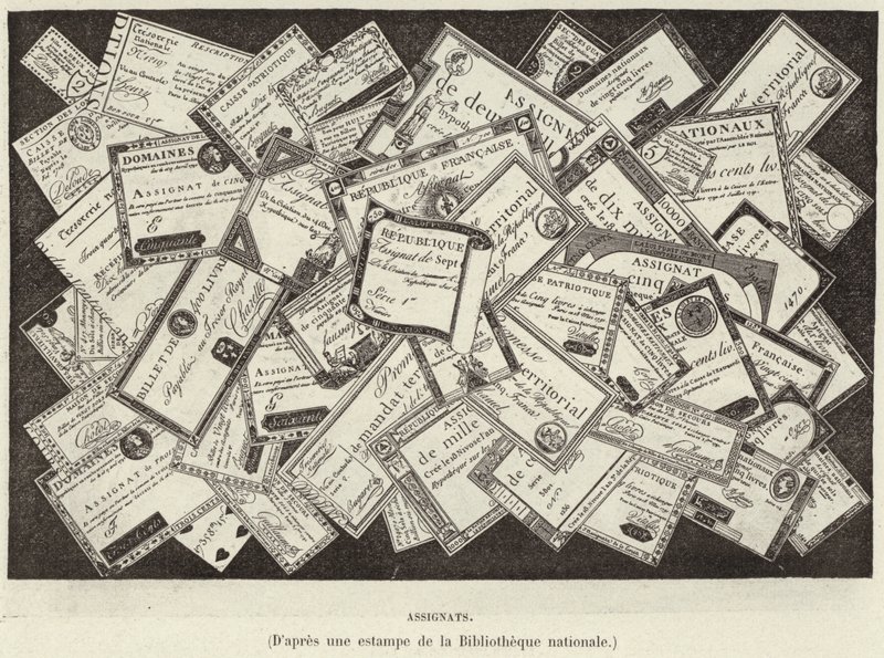 Assignaten. Assignaten, Währung der Französischen Revolution von French School