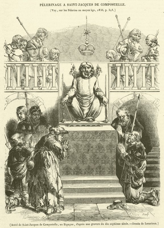 Altar von Santiago de Compostela, in Spanien von French School
