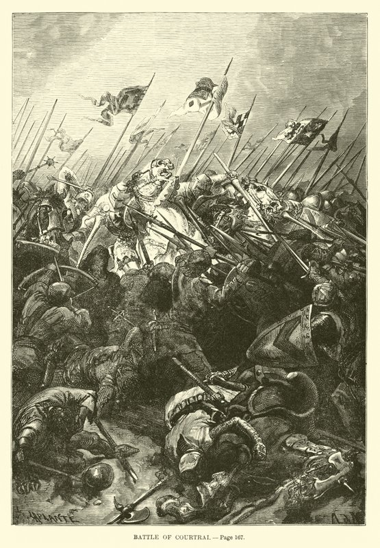 Schlacht von Courtrai von French School