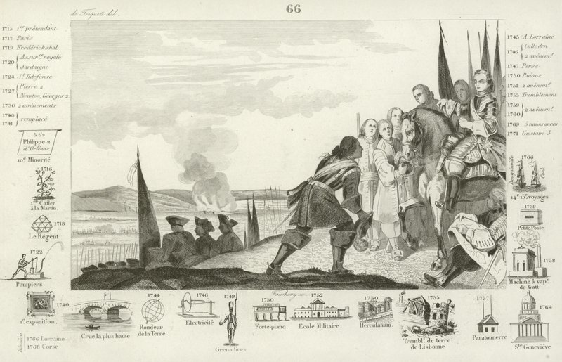 Schlacht bei Fontenoy, 1745 von French School