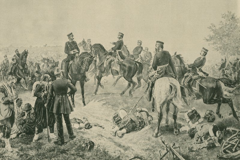 Schlacht bei Gravelotte, Deutsch-Französischer Krieg, 18. August 1870 von French School