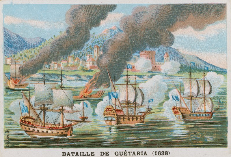 Schlacht von Guetaria, 1638 von French School