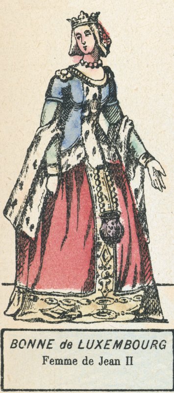 Bonne von Luxemburg, Frau von Johann II von French School