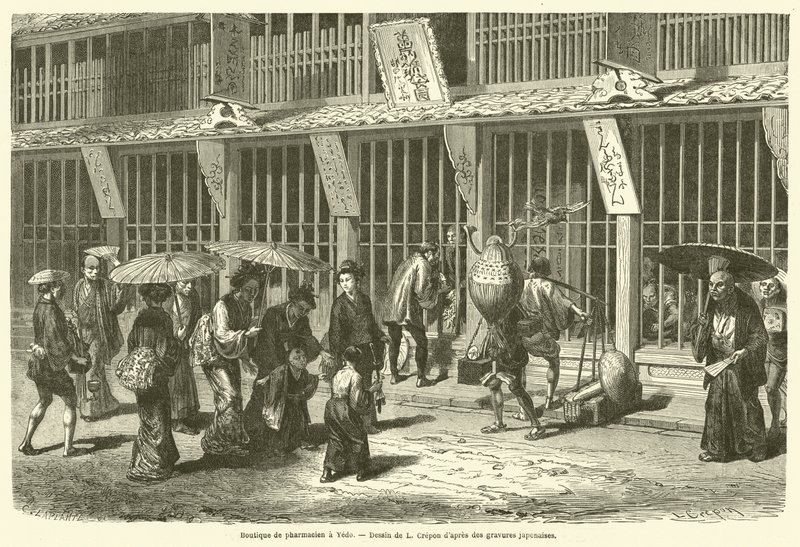 Apotheke in Yedo von French School