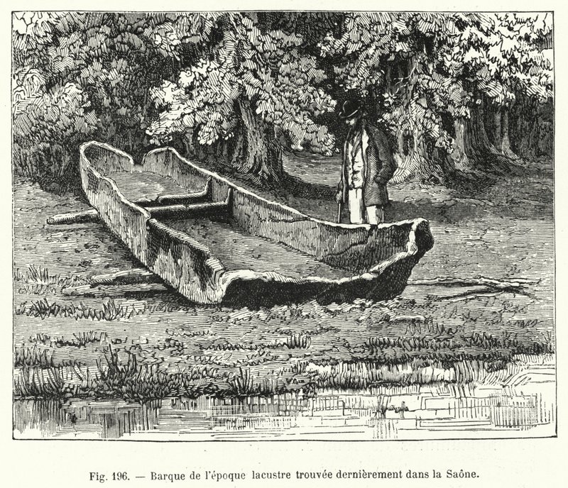 Braque aus der Seezeit, kürzlich in der Saône gefunden (Gravur) von French School