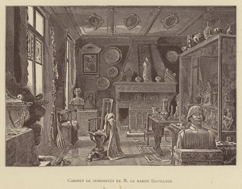 Kuriositätenkabinett von Baron Davillier von French School
