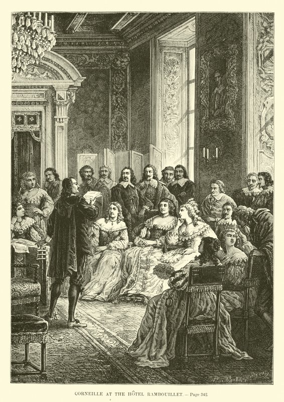 Corneille im Hotel Rambouillet von French School
