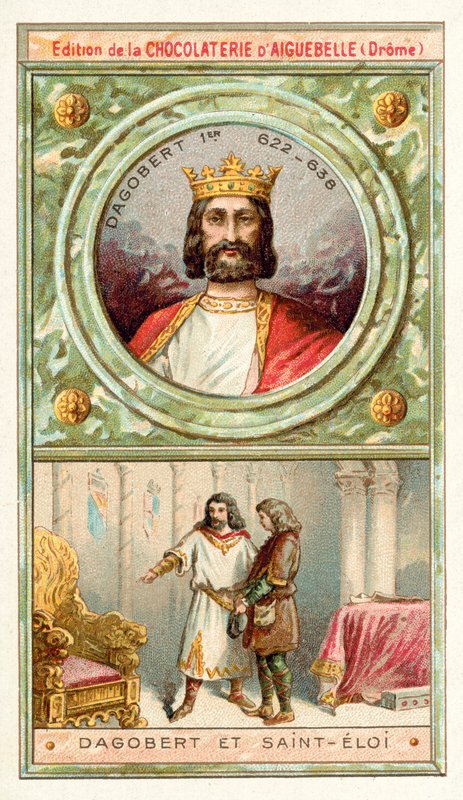 Dagobert I. und St. Eloi, 7. Jahrhundert von French School