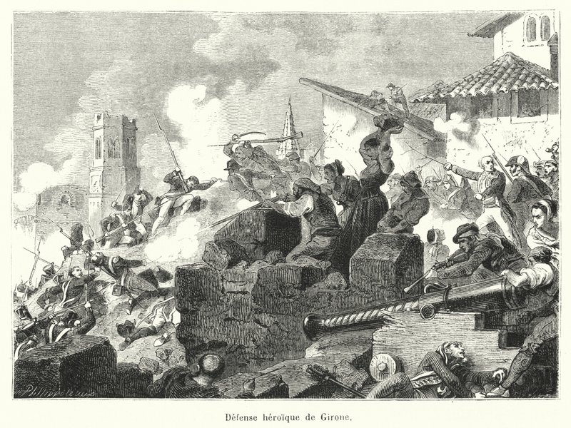 Heroische Verteidigung von Girona von French School
