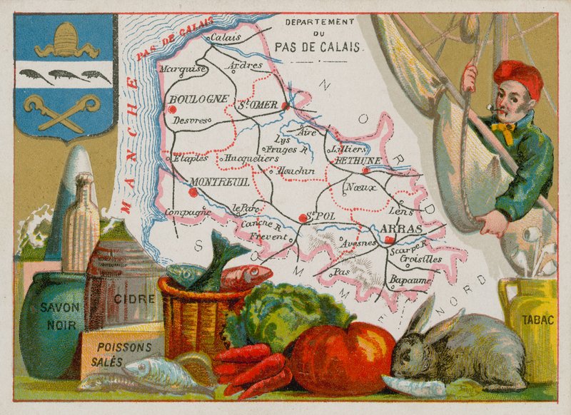 Departement Pas-de-Calais in Nordfrankreich von French School