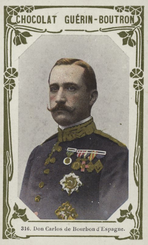 Don Carlos de Bourbon von Spanien von French School
