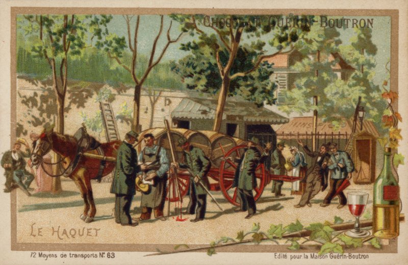 Frachtwagen (Chromolithografie) von French School