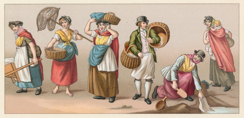 Englisches Kostüm von French School