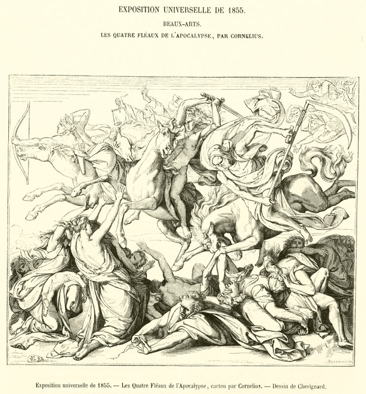 Weltausstellung von 1855, Die vier Plagen der Apokalypse von French School