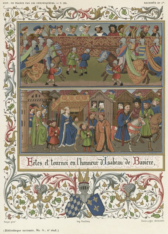 Fest und Turnier zu Ehren von Isabeau von Bayern von French School