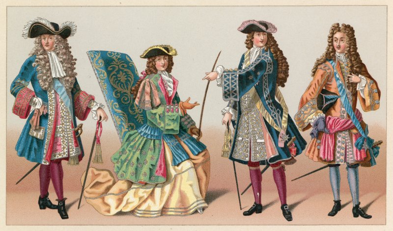 Französisches Kostüm des XVII. Jahrhunderts von French School