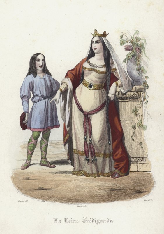 Fredegunde, Königin von Chilperich I., fränkischer König von Neustrien von French School