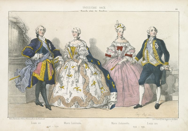 Französische Könige und Königinnen der älteren Linie der Bourbonen von French School