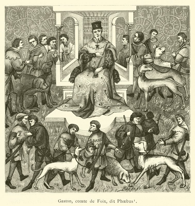 Gaston, Graf von Foix, genannt Phoebus (Stich) von French School