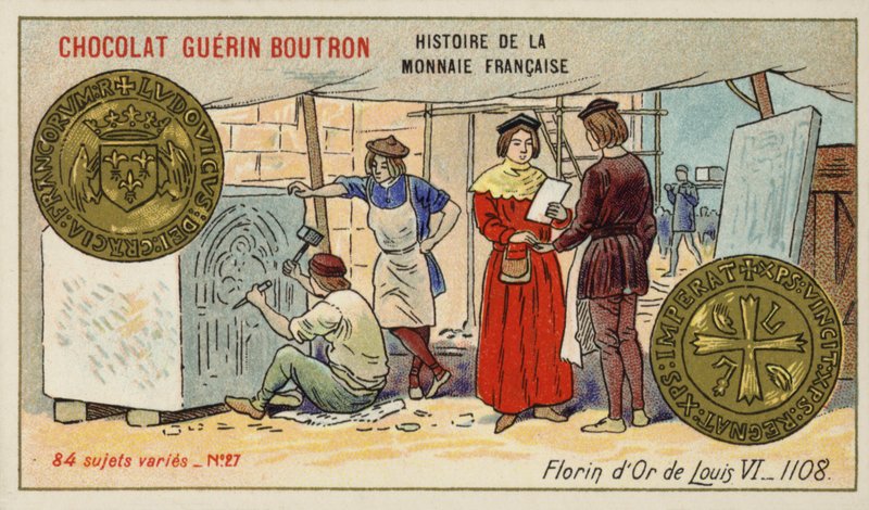 Goldflorin von Ludwig VI von French School