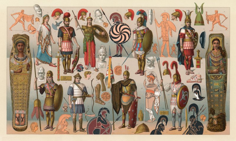 Griechische Tracht von French School