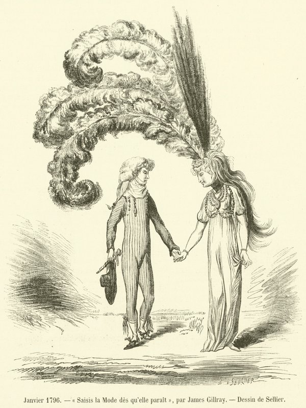 Januar 1796, Ergreife die Mode, sobald sie erscheint von French School