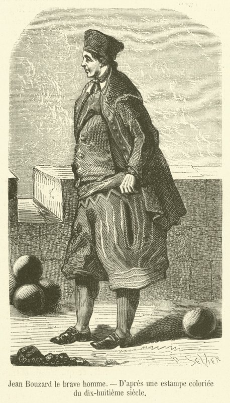 Jean Bouzard der tapfere Mann (Stich) von French School
