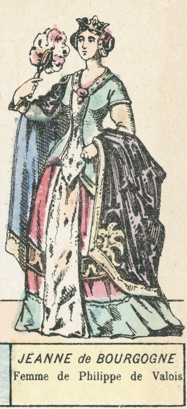 Jeanne von Burgund, Frau von Philipp von Valois von French School