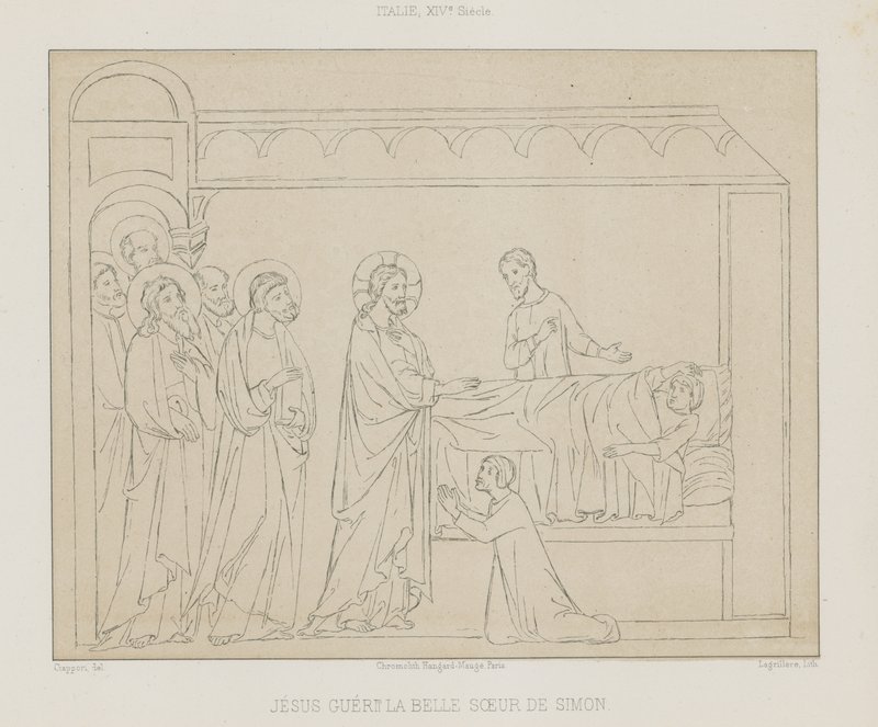 Jesus heilt die schöne Schwester von Simon von French School