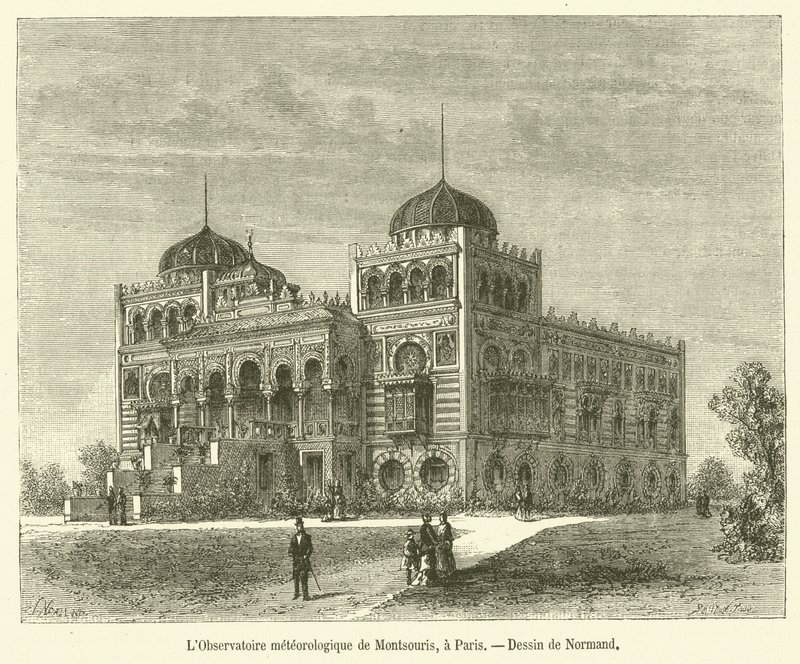 Das meteorologische Observatorium von Montsouris, Paris von French School