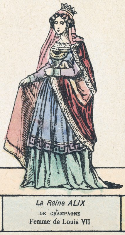 Königin Alix von Champagne, Frau von Ludwig VII. von French School