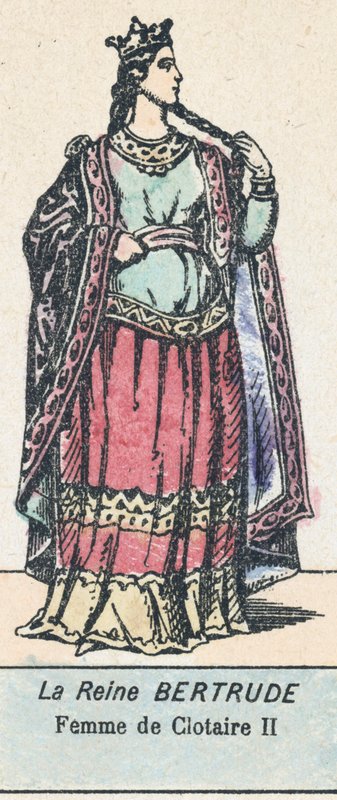 Königin Bertrude, Frau von Chlothar II. von French School