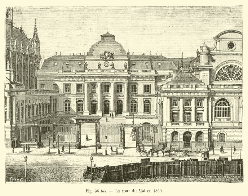Der Maihof im Jahr 1860 von French School