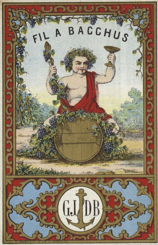 Etikett für Fil a Bacchus von French School