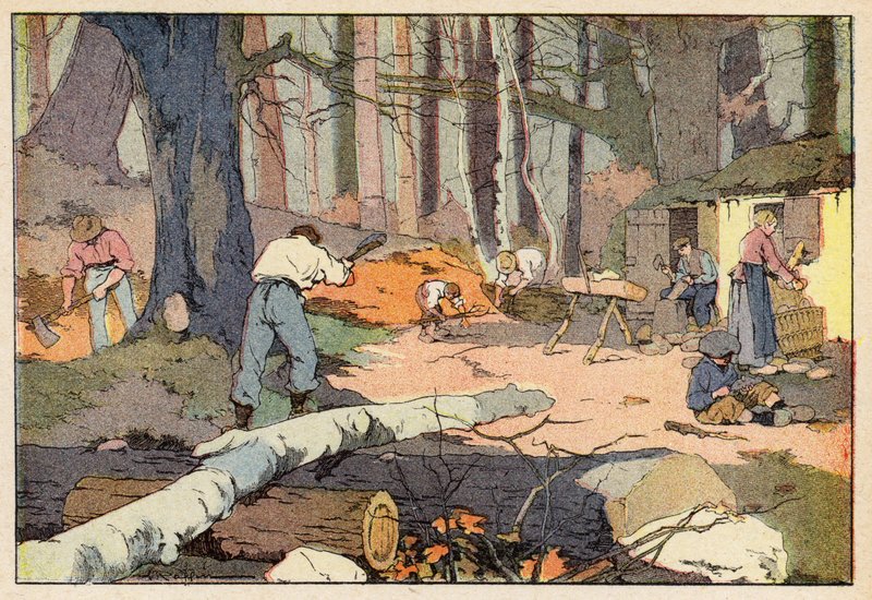 Der Holzfäller, Der Holzschuhmacher von French School