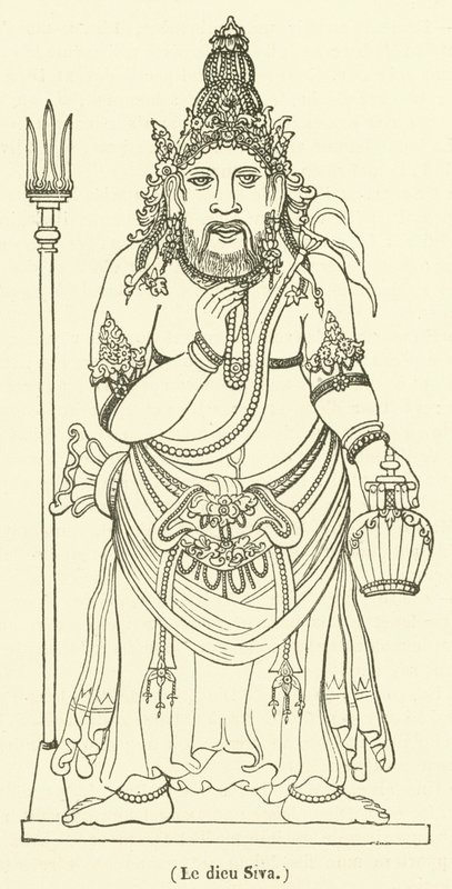 Der Gott Siva (Gravur) von French School