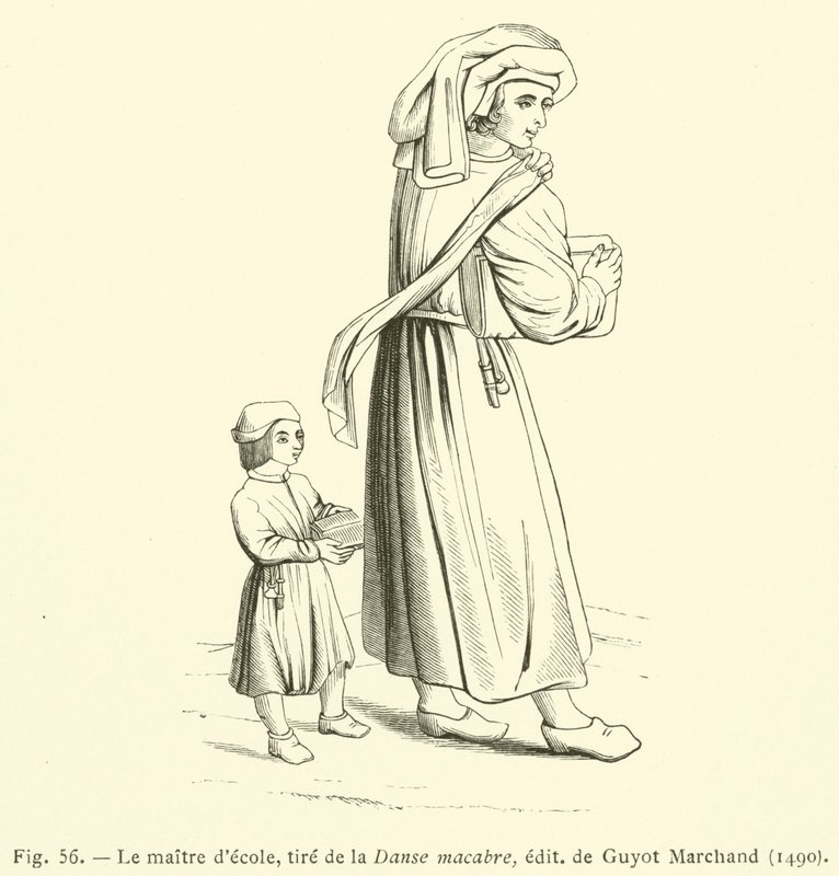 Lehrer, aus der Danse macabre von French School