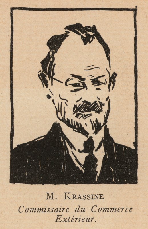 Leonid Krasin, russischer bolschewistischer Revolutionär und Volkskommissar für Außenhandel von French School