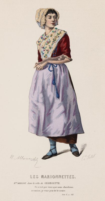 Die Marionetten, Akt V, Szene VIII von French School