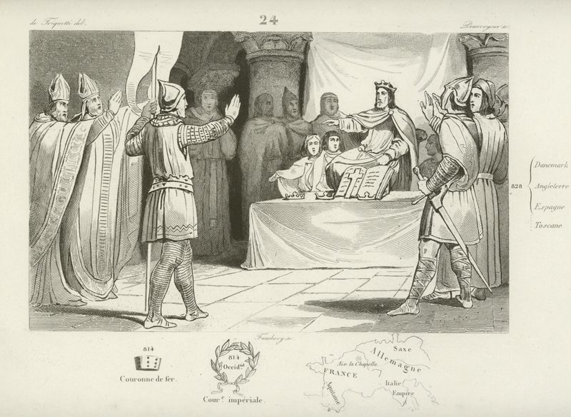 Ludwig I., König der Franken und Heiliger Römischer Kaiser von French School