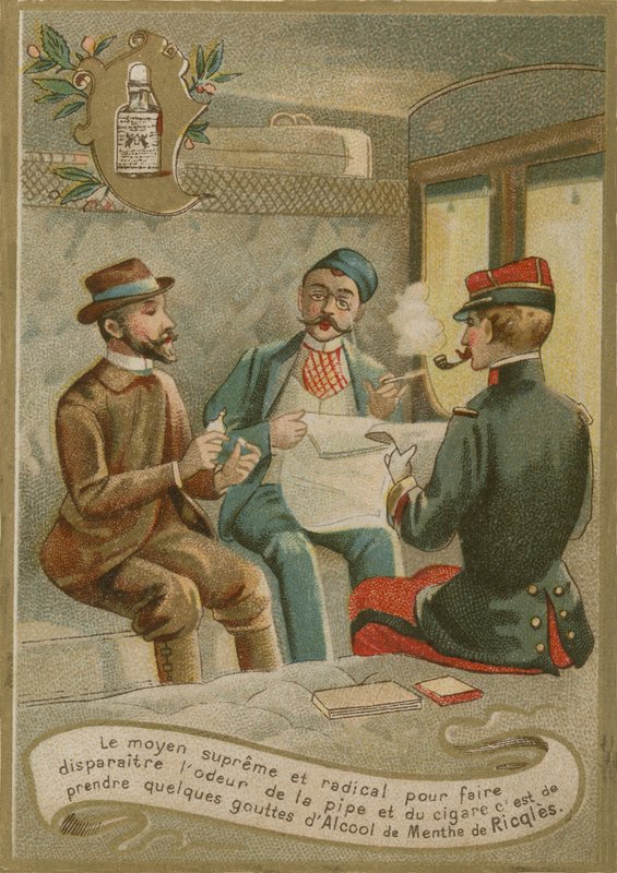 Menthe de Ricqles, Handelskarte von French School