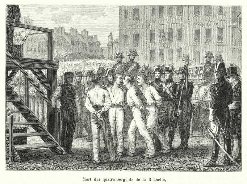 Tod der vier Sergeanten von La Rochelle von French School