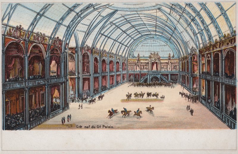 Schiff der Grand Palais, Weltausstellung, Paris von French School