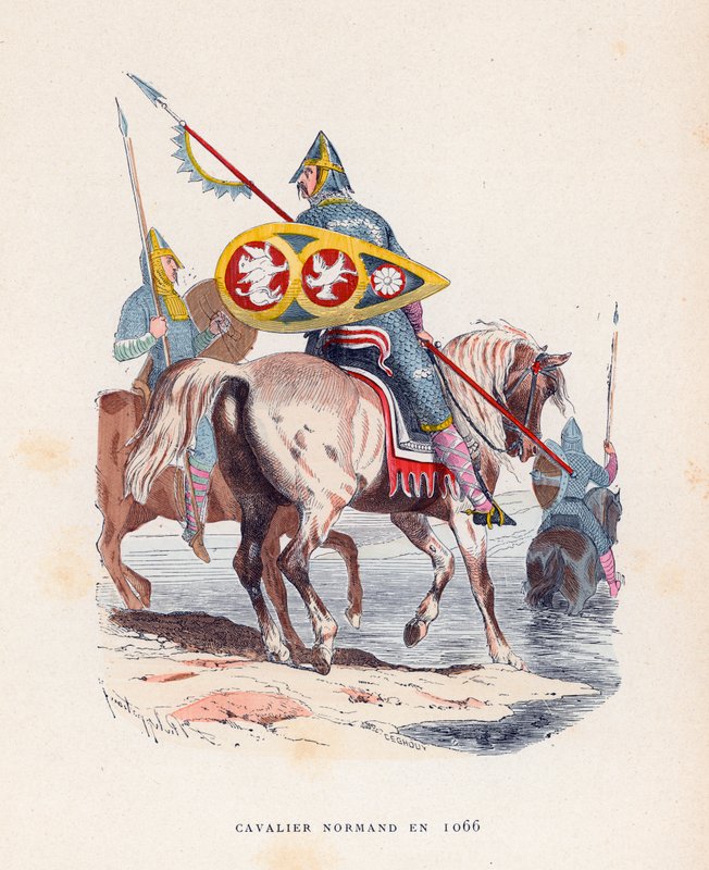Normannischer Ritter im Jahr 1066 von French School