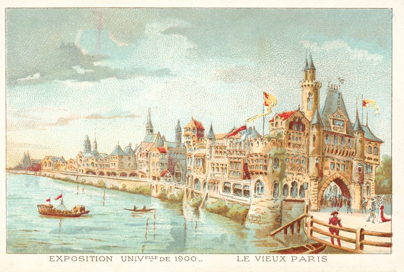 Altes Paris, Weltausstellung 1900, Paris von French School