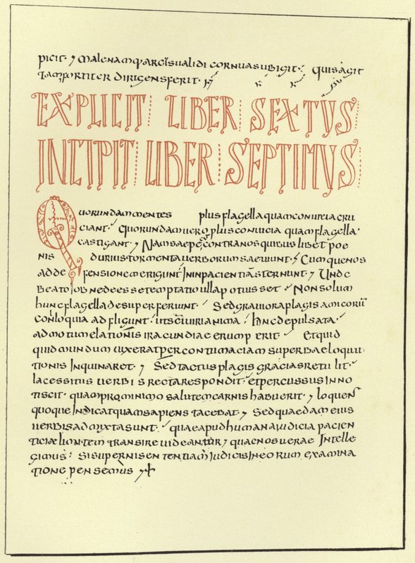 Seite eines Kommentars von St. Gregor von French School