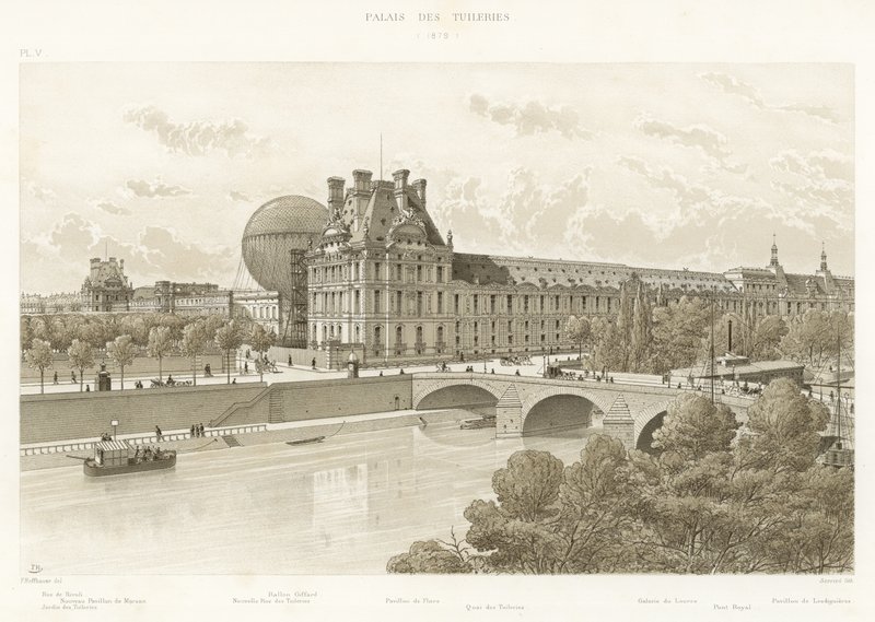 Palais des Tuileries, 1879 von French School